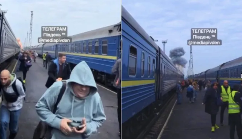 Dron ruso impacta tren ucraniano cerca de Polonia