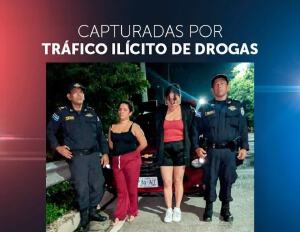 PNC captura a dos mujeres señaladas de transportar cocaína en carretera a Comalapa