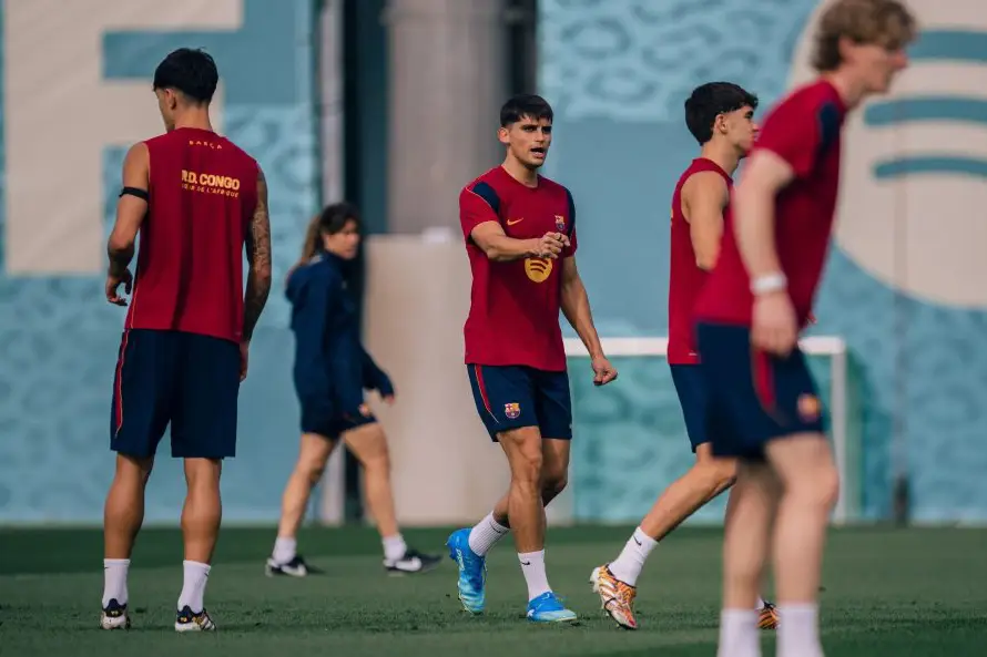 Gerard Martín entrena con el grupo y Koundé sigue siendo duda en el Barça antes del Clásico