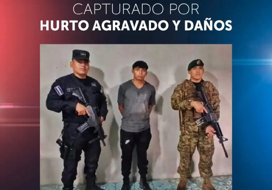 Arrestan a joven grabado mientras hurtaba efectivo y dañaba equipo valorado en más de $1,000 en Morazán