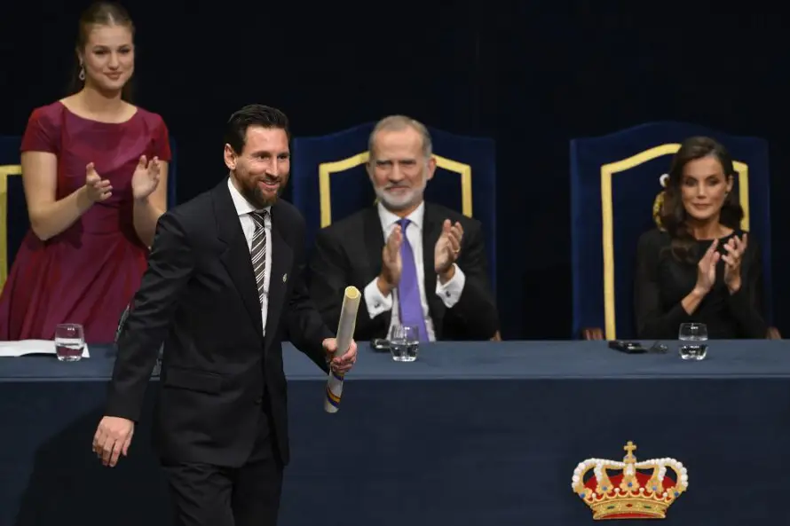 Messi añade el Premio Princesa de Asturias de los Deportes a su vitrina de trofeos