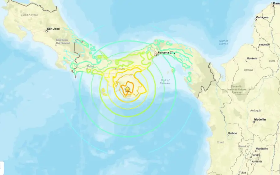 Amenaza de tsunami en varios puntos del Pacífico americano tras terremoto de 7.7 en Panamá