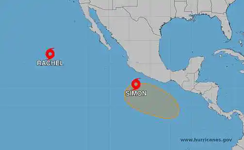 Tormenta Simón podría fortalecerse a huracán y mantener influencia indirecta sobre El Salvador