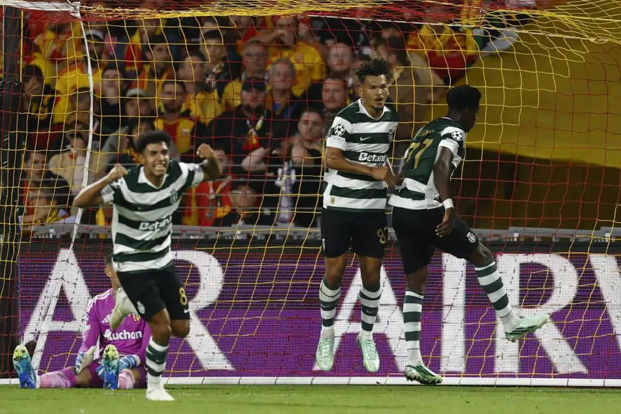 Sporting de Lisboa mantiene su paso perfecto en Champions tras vencer al Lens