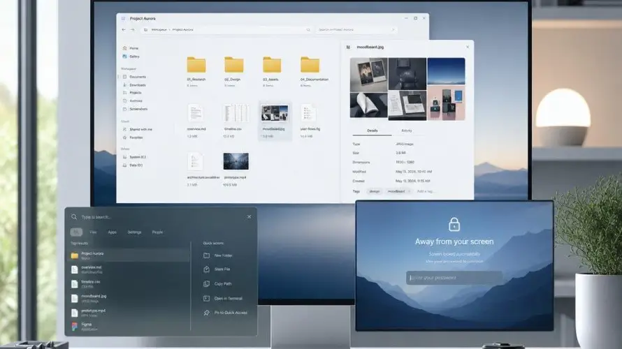 Windows 11 amplía la productividad con vista rápida y búsqueda mejorada