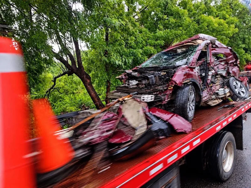 Tres fallecidos en accidente sobre calle al cantón El Delirio de San Miguel