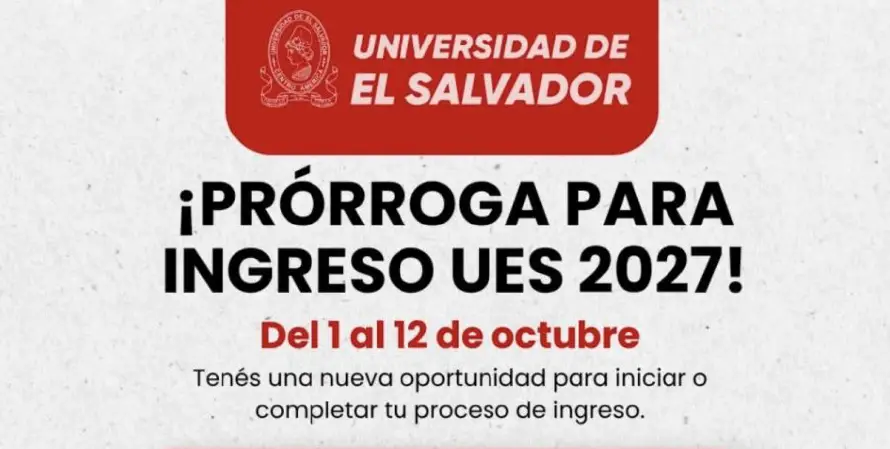La UES prolonga hasta el 12 de octubre periodo para solicitar nuevo ingreso en 2027